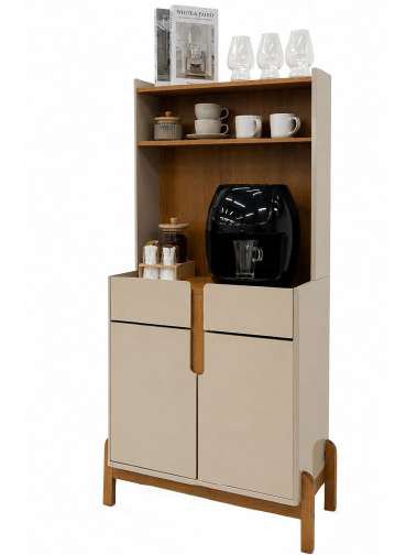 Mesa auxiliar blanco hueso 81 cm