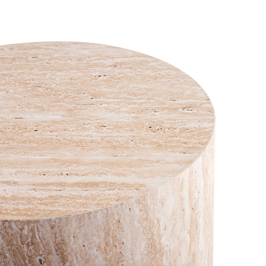 Mesa auxiliar diseño piedra MDF 2 piezas