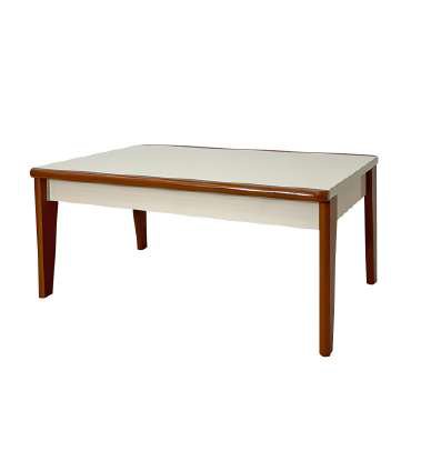 Mesa de centro blanco hueso 91 cm