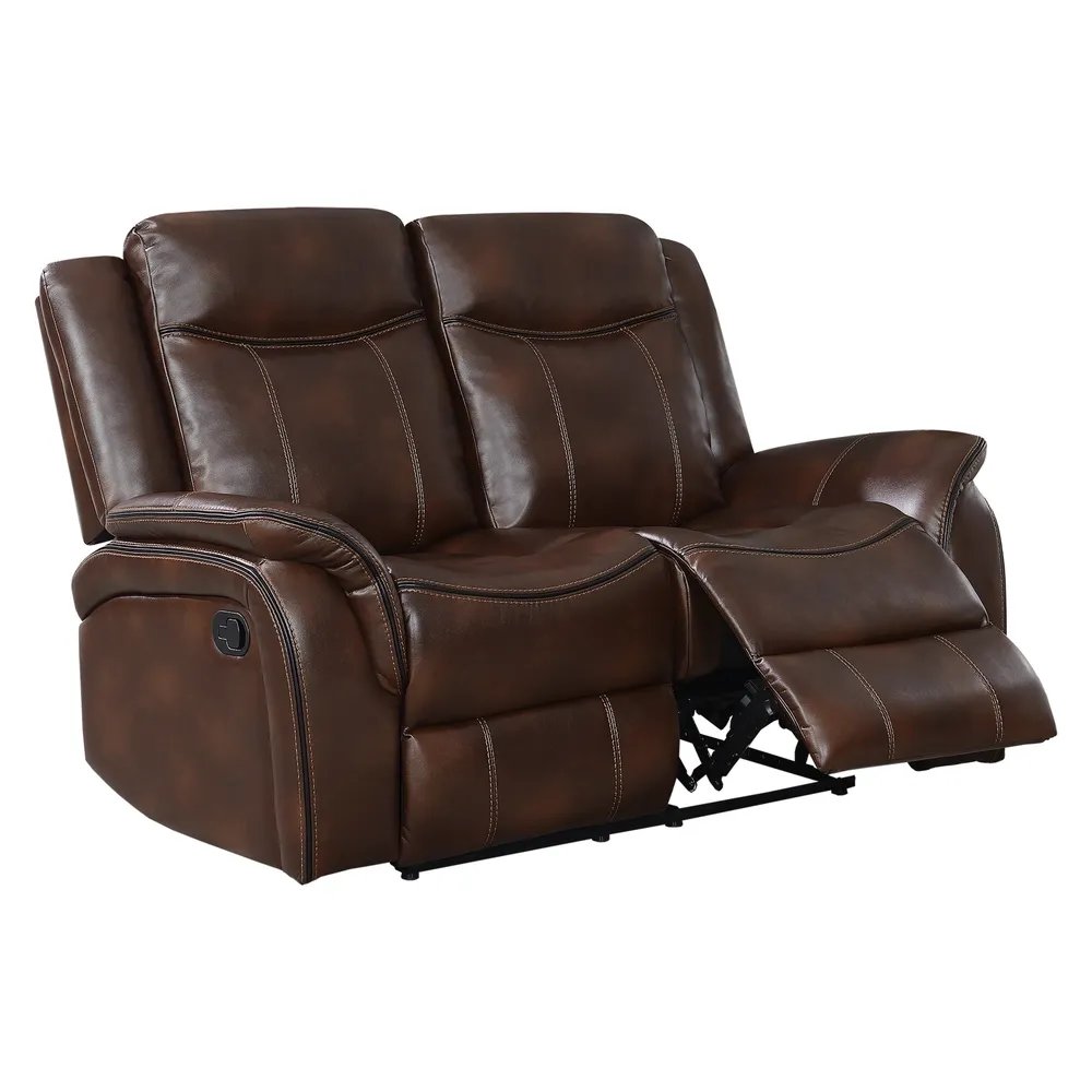 Sofá reclinable de 2 plazas Olvi Café