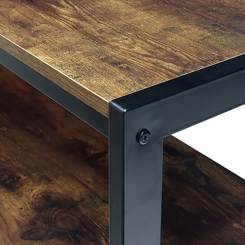 Mueble para TV metal y melamina 120 x 40 x 129 cm