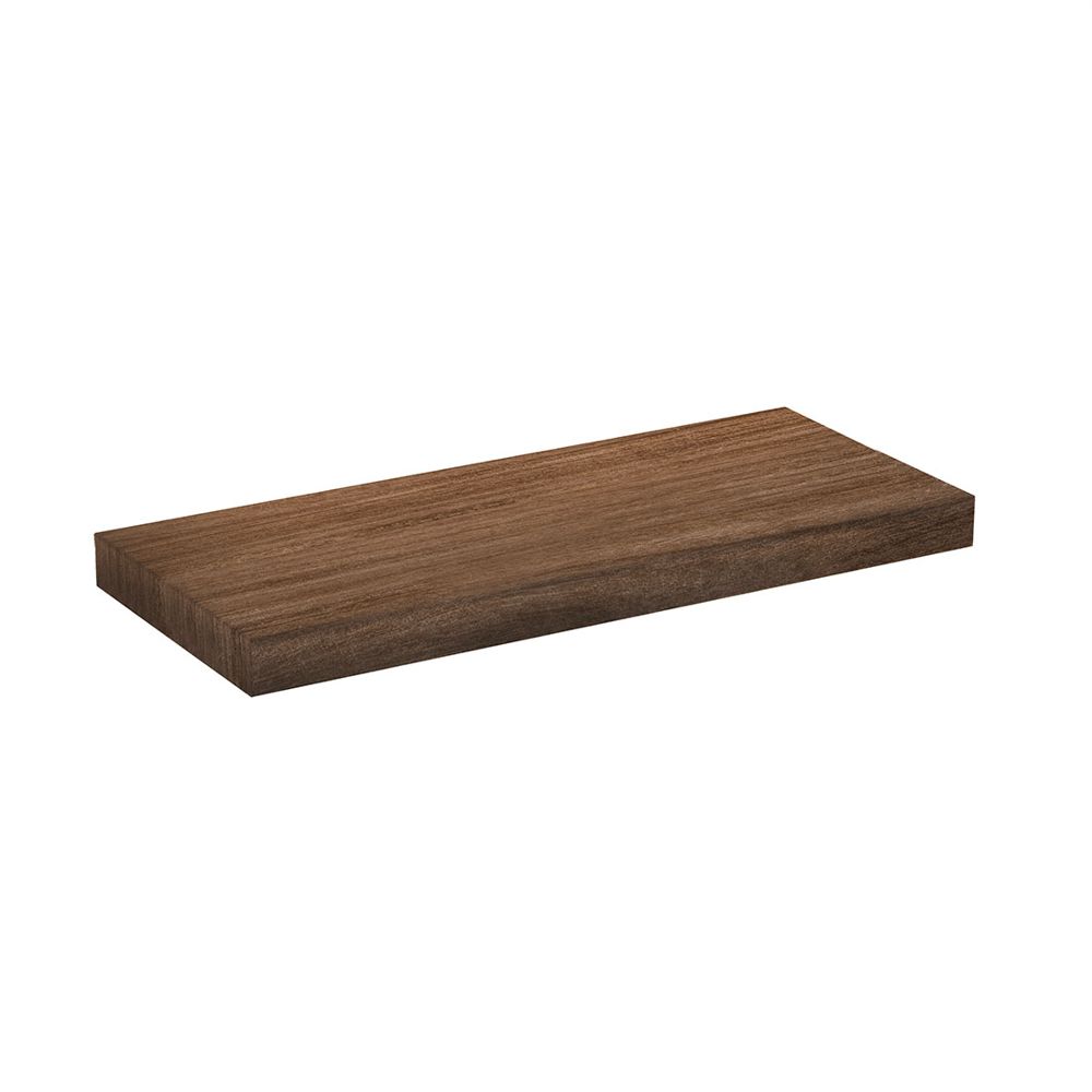 Repisa madera café oscuro 60 x 25 x 3.8 cm