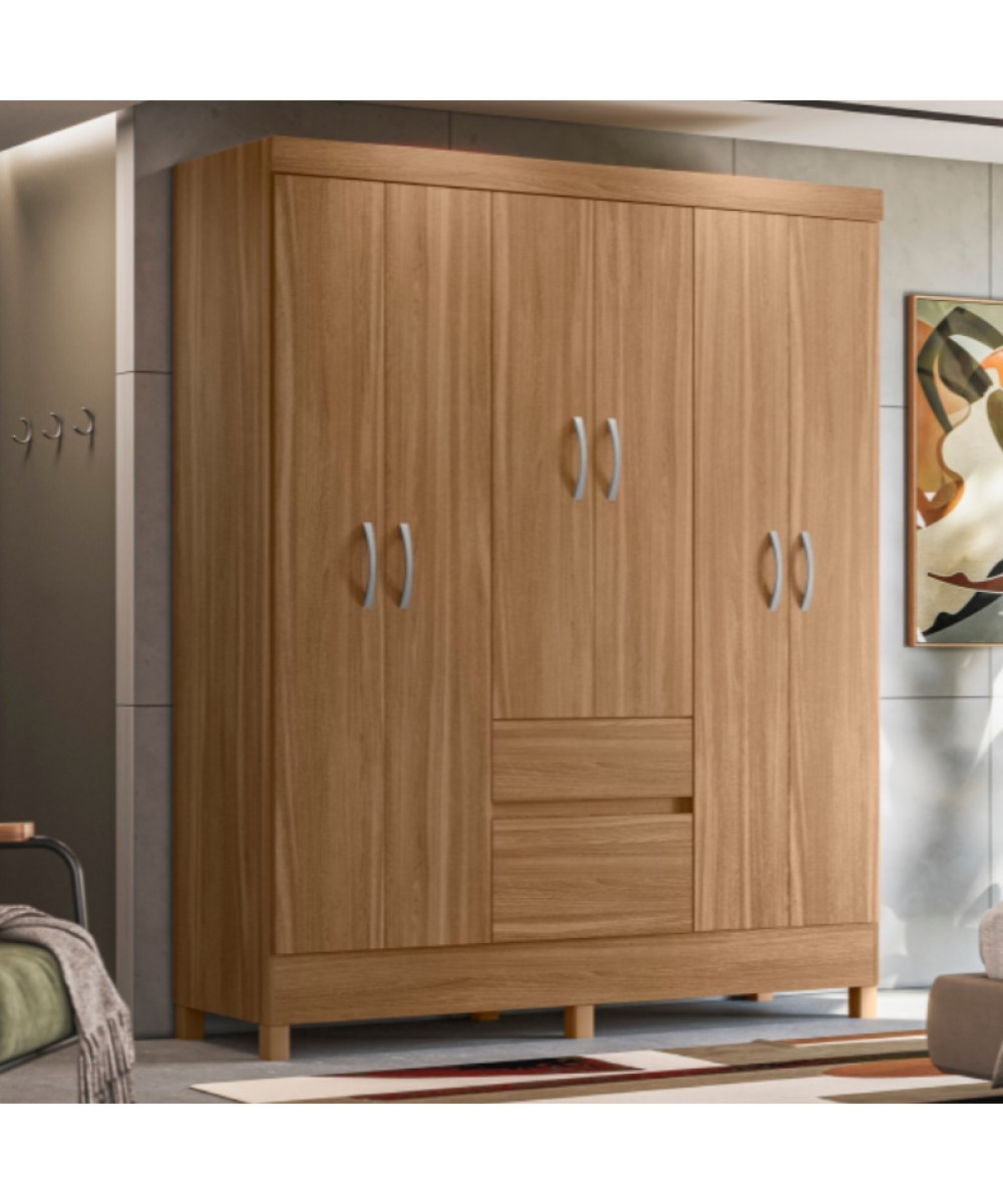 Ropero con Gavetas Almendra 148 cm