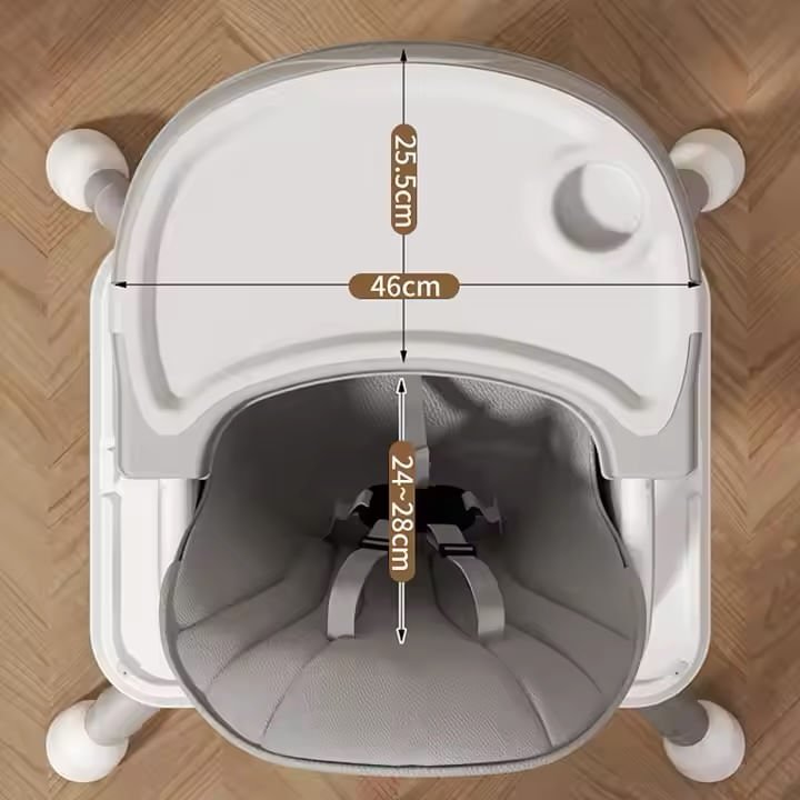 Silla alta para bebé Lund Gris