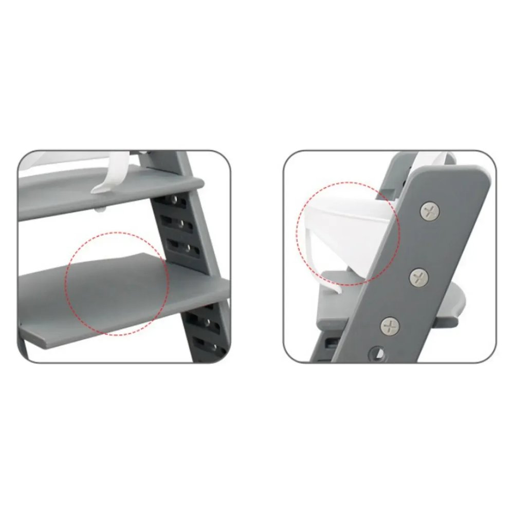 Silla de comer para bebé Tarvo Rosada