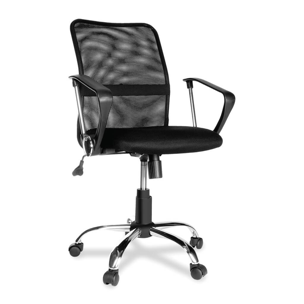 Silla Ejecutiva de Malla Cora Negra