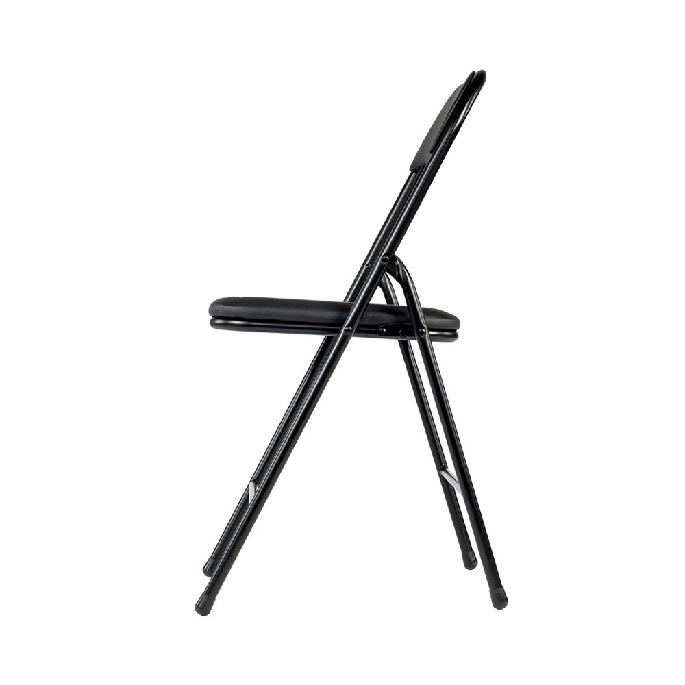 Silla plegable cuero sintético 43 x 44 x 77 cm