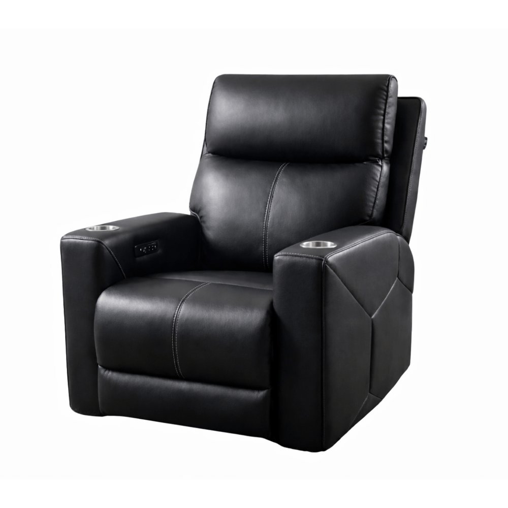 Sillón reclinable Hela Negro