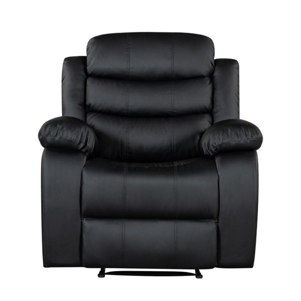 Sillón reclinable 1 plaza cuero sintético 98 x 94 x 100 cm