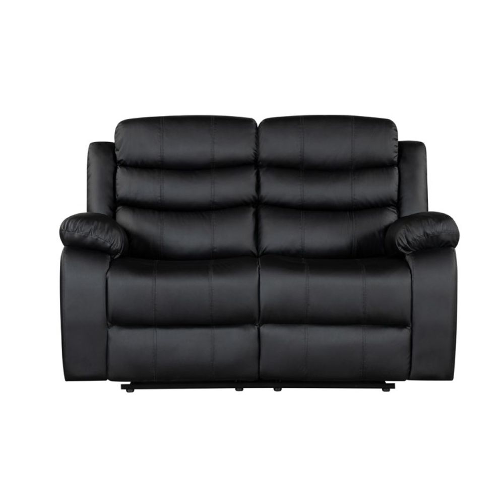 Sillón reclinable 2 plazas cuero sintético 154 x 94 x 100 cm