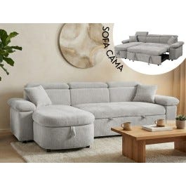 Sofá Cama 240x91/157x76/90 cm