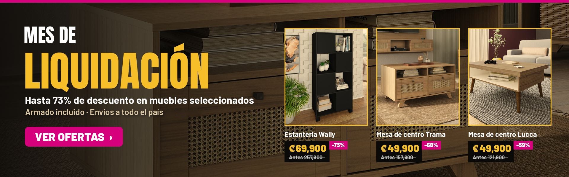 Mes de liquidación: hasta 73% de descuento