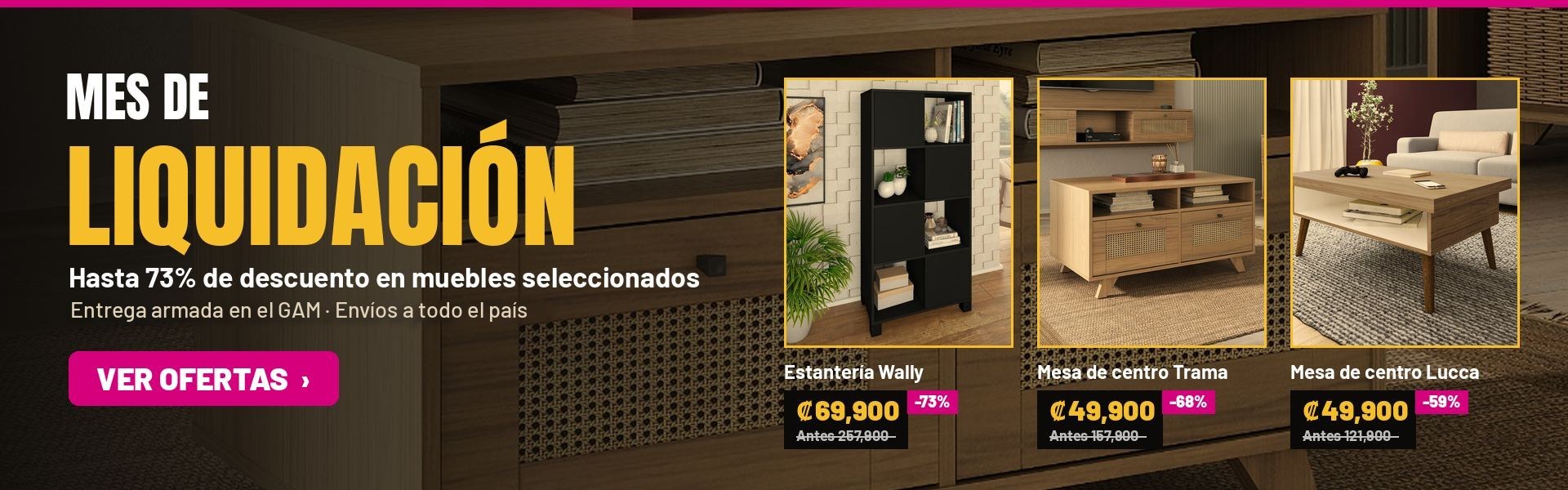 Mes de liquidación: hasta 73% de descuento